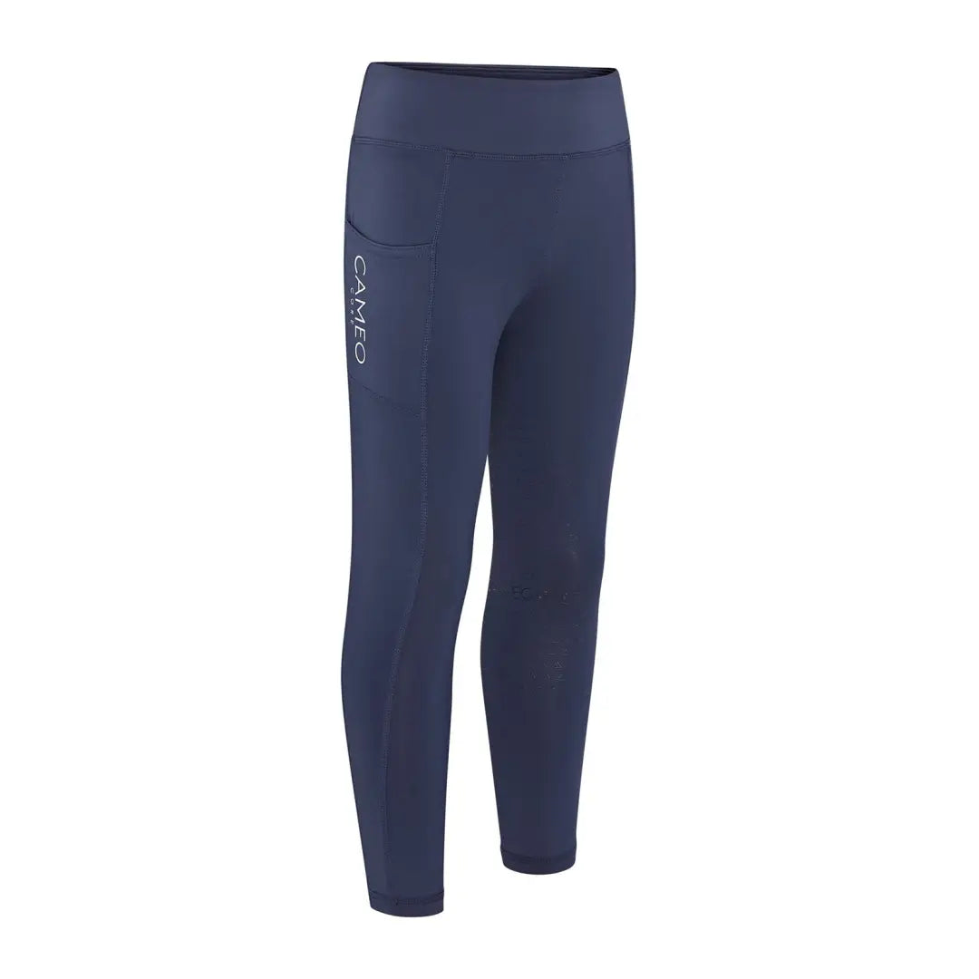 Navy blue athletic leggings from Cameo Junior Core Tights for kids