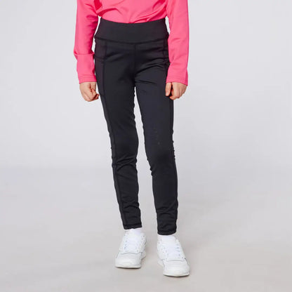Black athletic leggings from Cameo Junior Core Tights for country clothing and outdoors fun