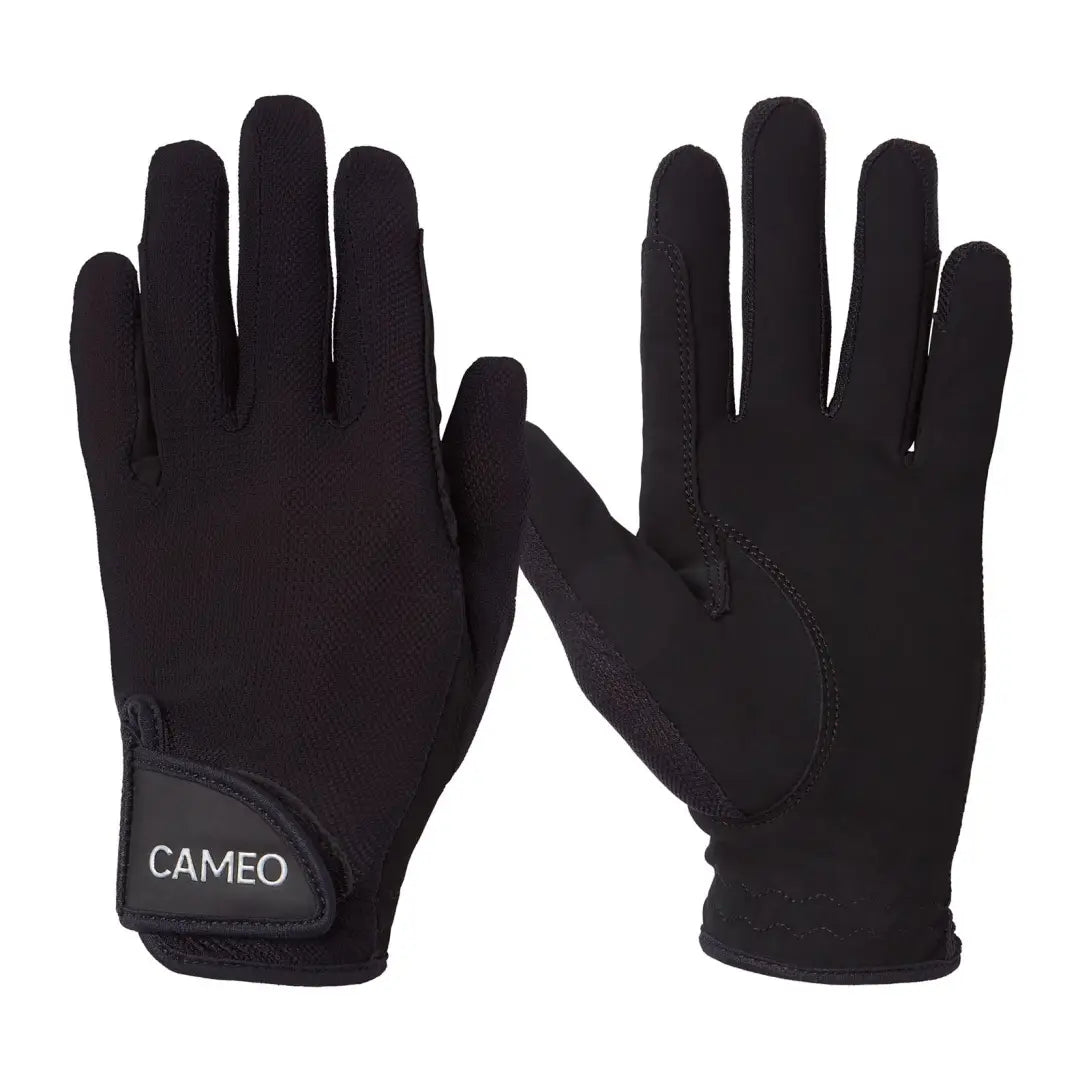 Black riding glove from Cameo Junior Performance Riding Glove collection