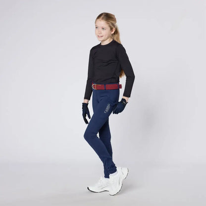 Girl wearing Cameo Junior Performance Riding Tights perfect for riding and active riding tights