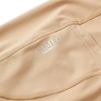 Tan athletic leggings from Cameo Junior Performance Riding Tights for performance riding