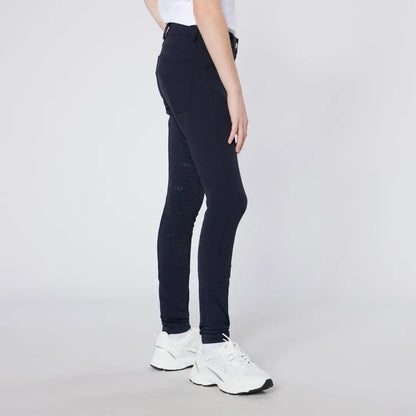 Navy blue Cameo Junior Performance Riding Tights for performance riding and comfort