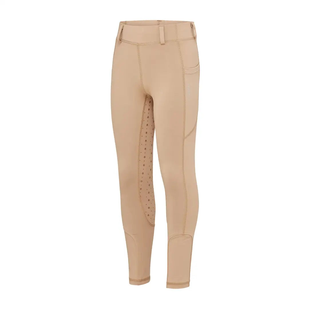 Tan riding pants from Cameo Junior Performance Riding Tights for performance riding comfort