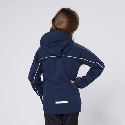 Navy blue Cameo Junior Riding Jacket with white trim, perfect junior riding jacket style