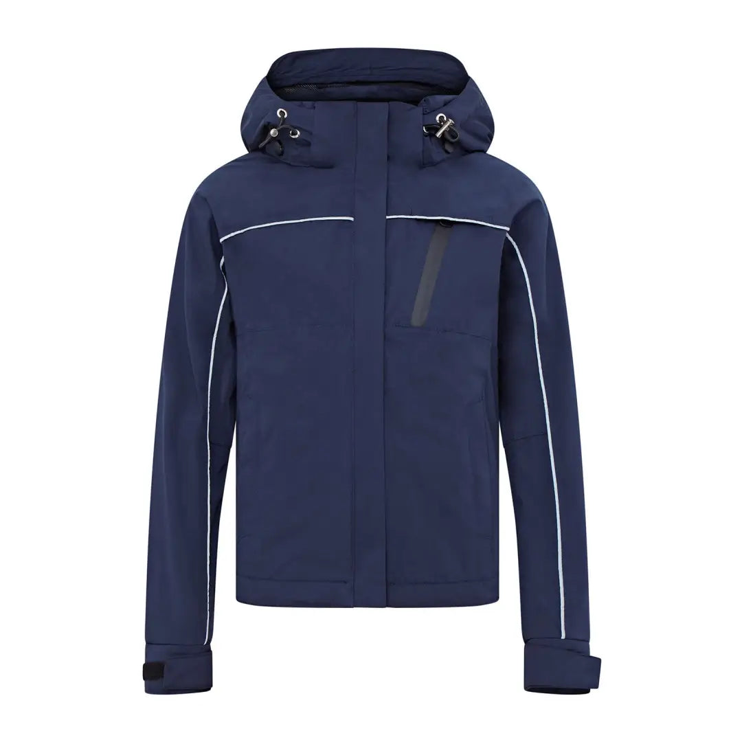 Navy blue hooded jacket from Cameo Junior Riding Jacket collection for kids