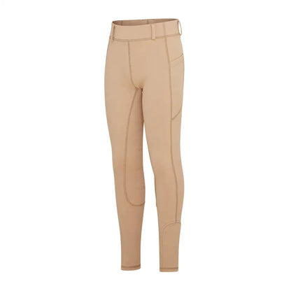 Light brown country clothing riding breeches with knee patches for hunting and outdoors