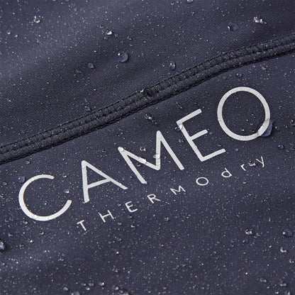 Water-resistant fabric with branding on Cameo Junior ThermoDry Riding Tight for country clothing outdoors