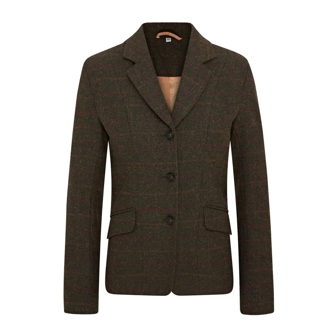 Brown tweed blazer with foxhead buttons from Cameo Junior Tweed Jacket for country clothing