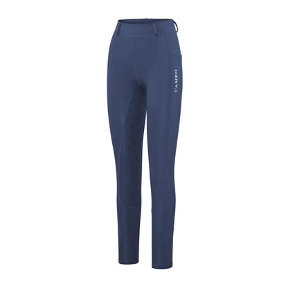Blue Cameo Performance Tights for riding, perfect for performance riding and riding tights