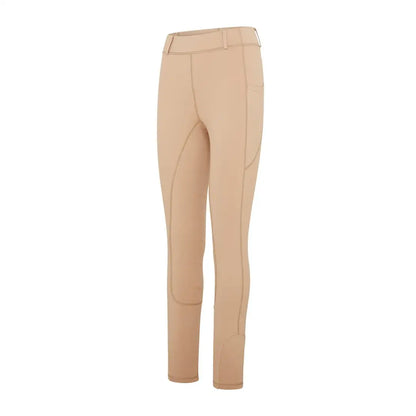 Light brown riding breeches with knee patches from Cameo ThermoDry for country hunting outdoors