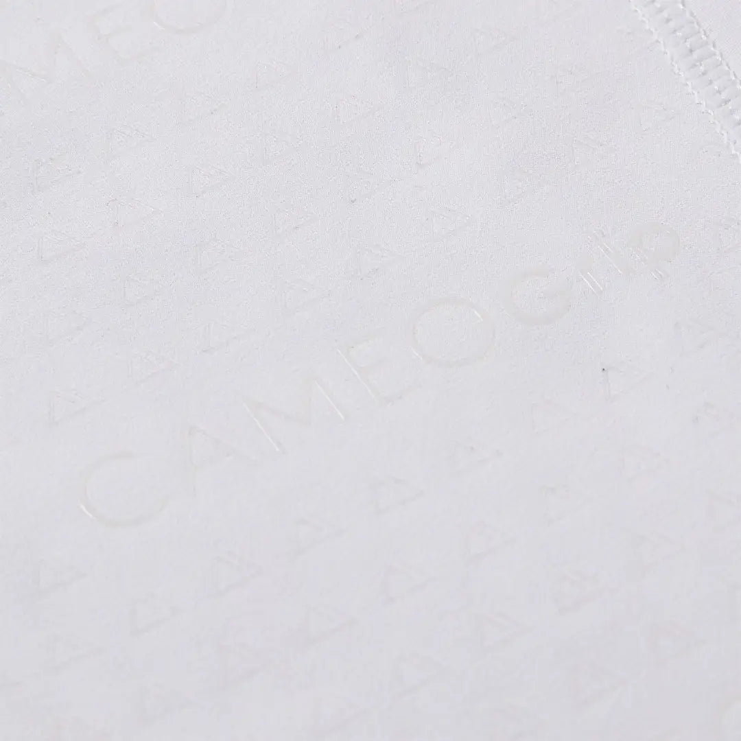 White cotton fabric with subtle texture and stitching for Cameo ThermoDry Riding Tight outdoors