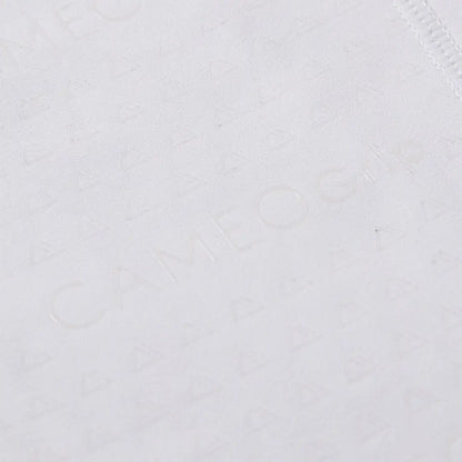 White cotton fabric with subtle texture and stitching for Cameo ThermoDry Riding Tight outdoors