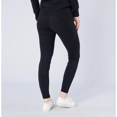 Black textured full-length leggings from Cameo ThermoDry Riding Tight for country clothing outdoors