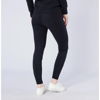Black textured full-length leggings from Cameo ThermoDry Riding Tight for country clothing outdoors