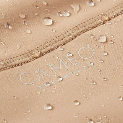 Water-resistant fabric with visible stitching on Cameo ThermoDry Riding Tight for country clothing outdoors