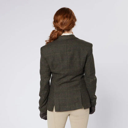 Woman’s Cameo Tweed Jacket with Foxhead Buttons, Perfect for Country Hunting Clothing