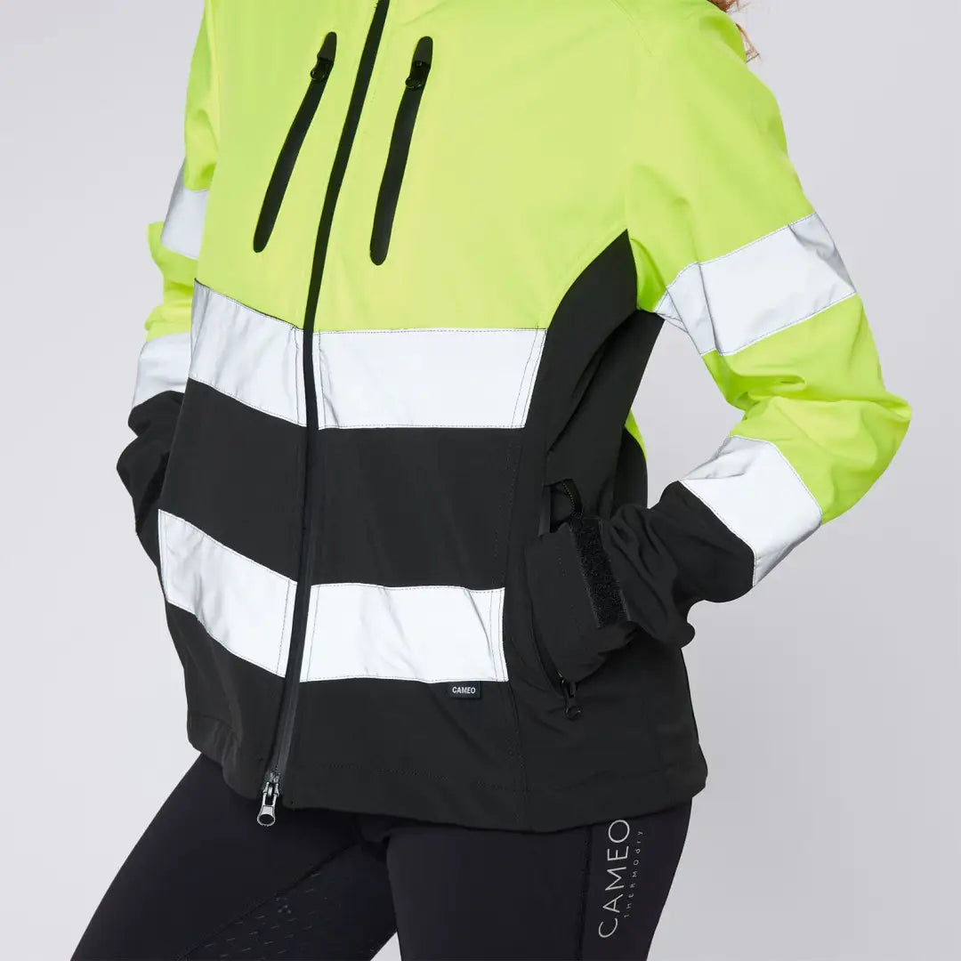 Cameo Water Repellent Hi Viz Jacket with high-visibility reflective features for safety