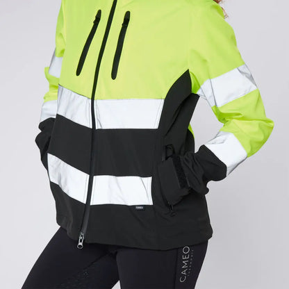 Cameo Water Repellent Hi Viz Jacket with high-visibility reflective features for safety