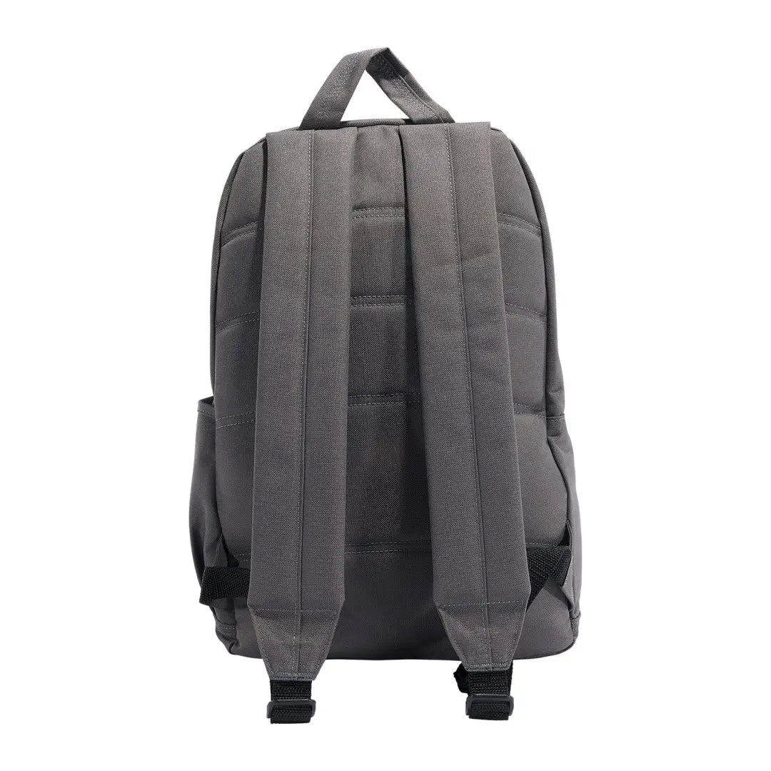 Gray padded backpack for outdoor and country clothing, perfect for hunting trips