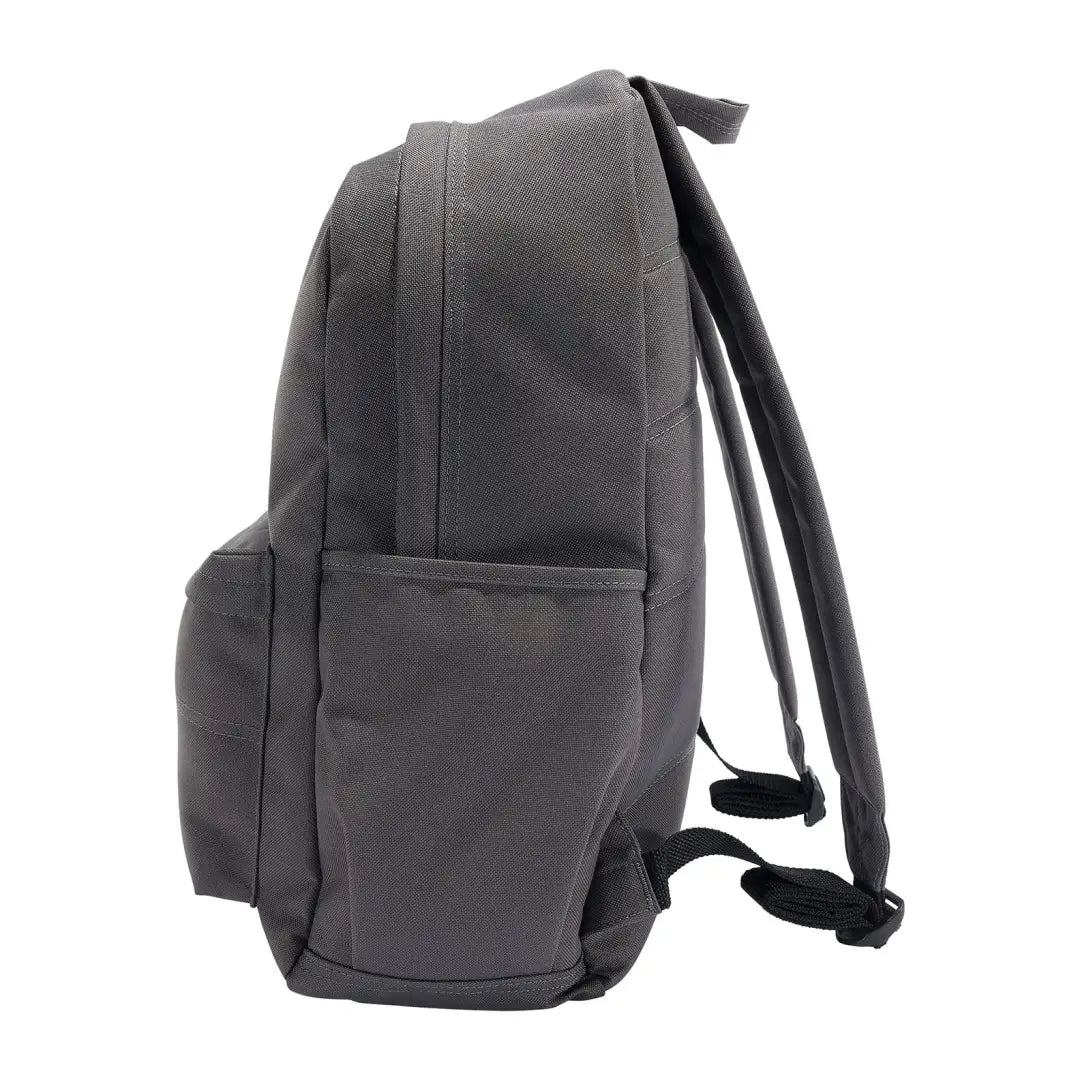 Gray fabric backpack from Carhartt 21L Classic Laptop Backpack for outdoors and country clothing adventures