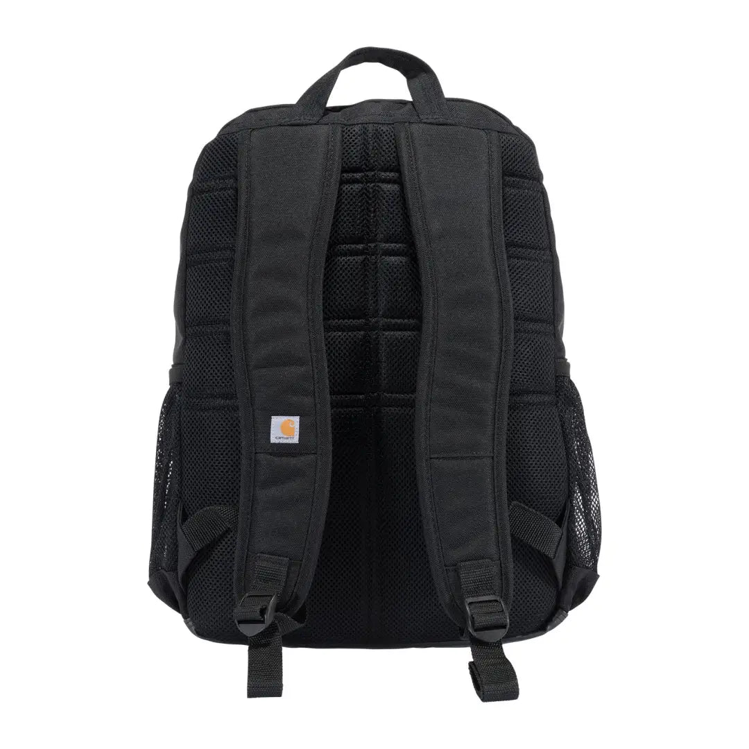 Black Carhartt 23L backpack with mesh, padded straps for outdoors