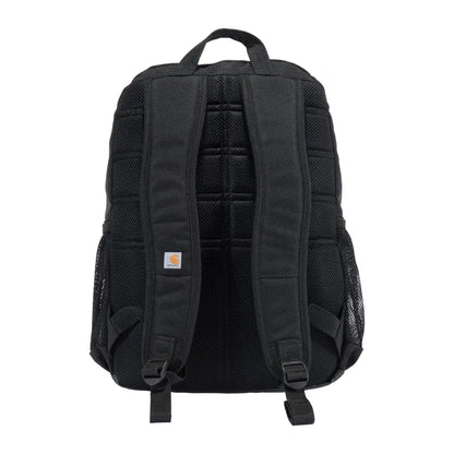 Black Carhartt 23L backpack with mesh, padded straps for outdoors