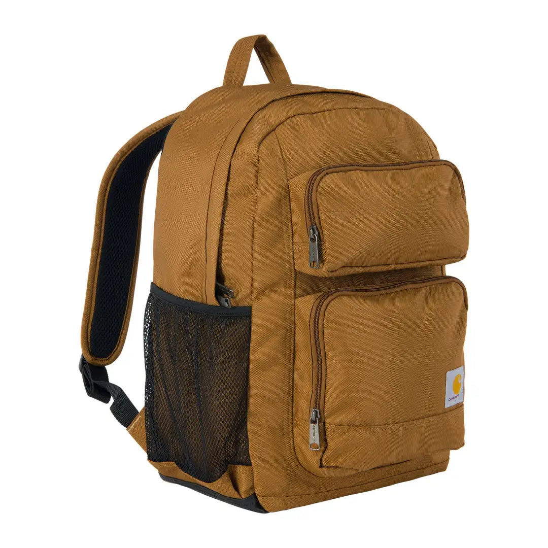 Rugged Carhartt 27L backpack with pockets and mesh for outdoors and hunting