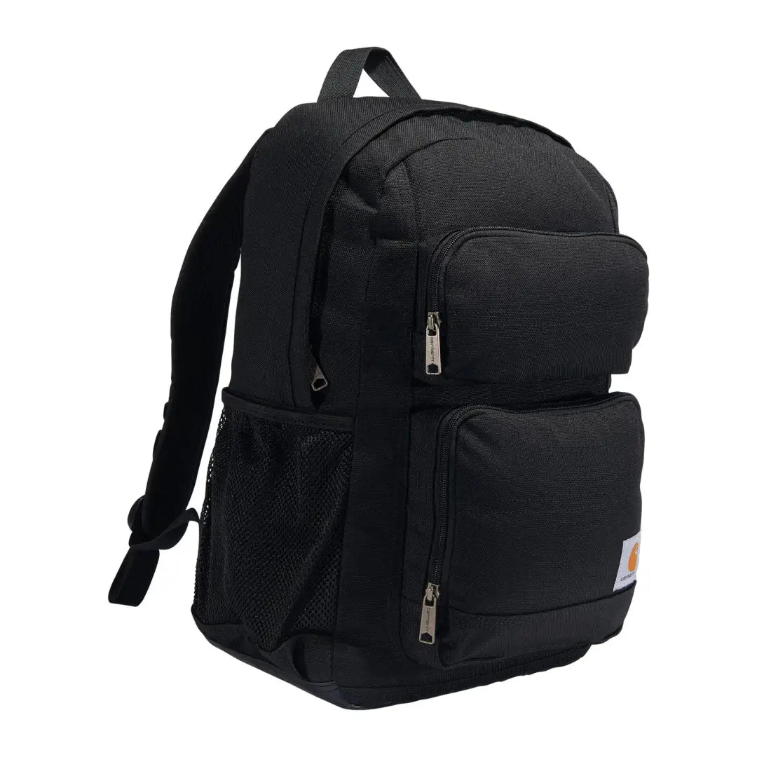 Black Carhartt 27L backpack with pockets and straps for country clothing and hunting