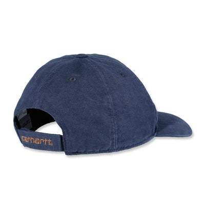 Navy blue Carhartt Canvas Cap made from durable canvas for a casual look