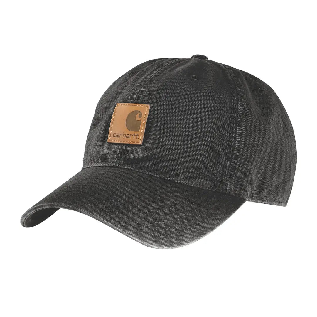 Black Carhartt Canvas Cap showing the stylish Carhartt Canvas Cap product