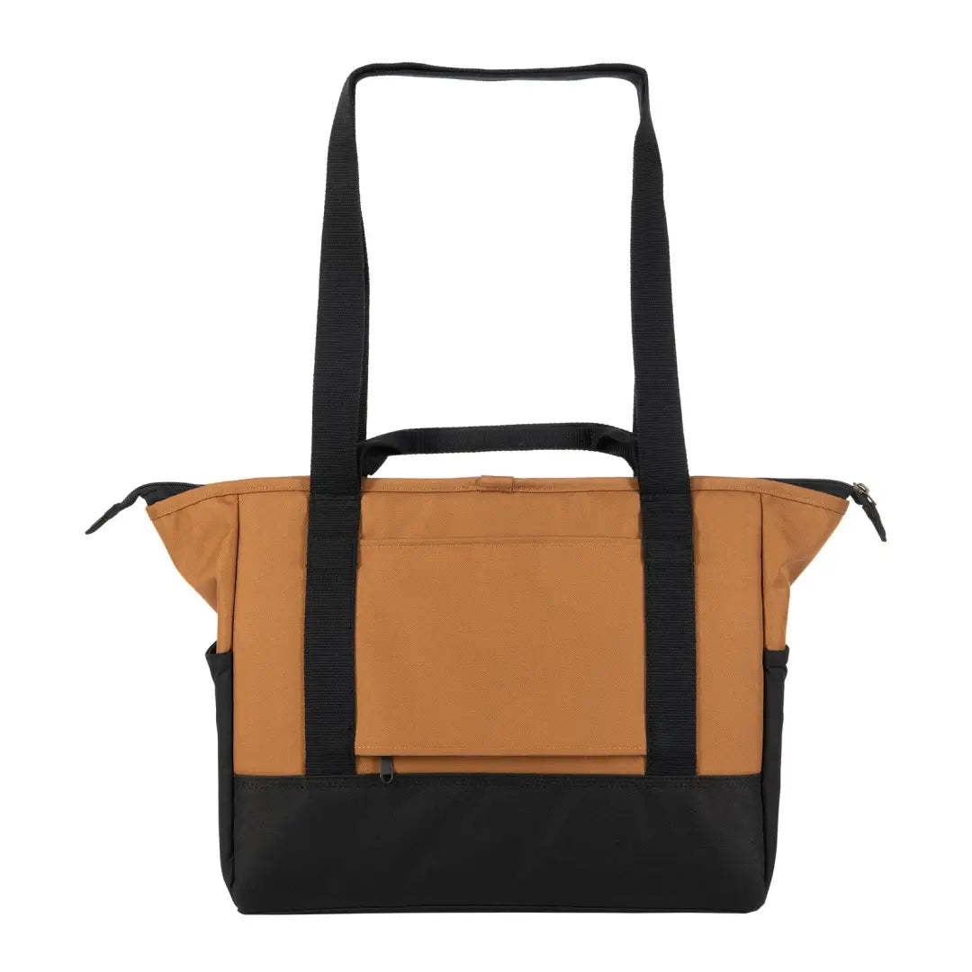 Carhartt Classic Laptop Tote in brown and black with adjustable strap