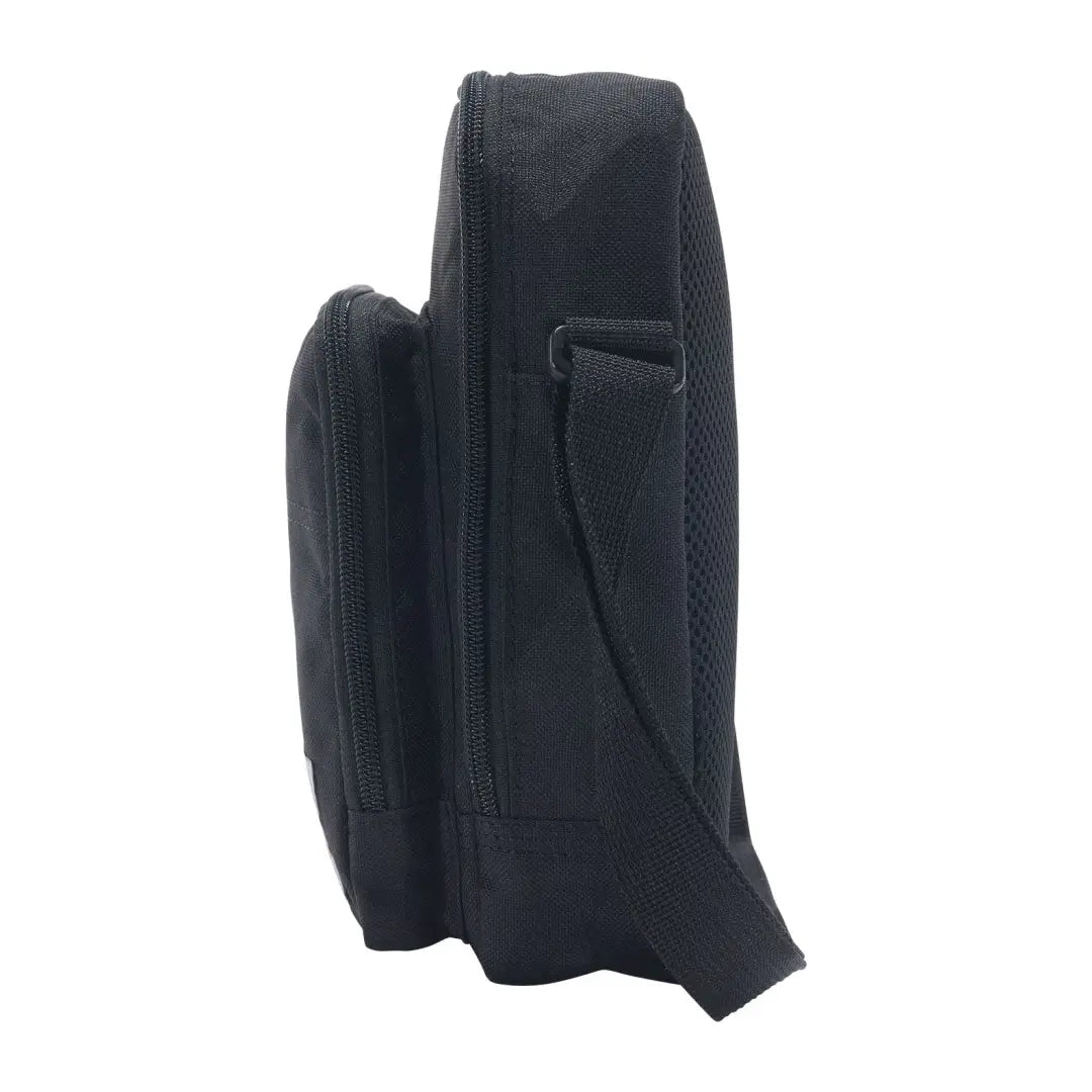 Carhartt crossbody zip bag in black with zipper and adjustable strap