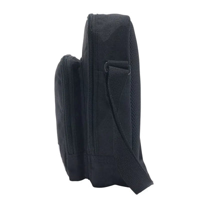 Carhartt crossbody zip bag in black with zipper and adjustable strap