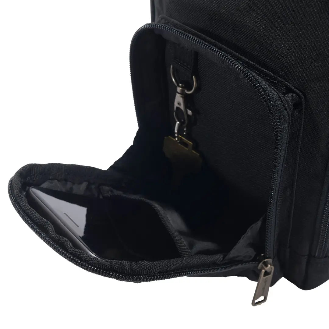 Black Carhartt Crossbody Zip Bag with compartments