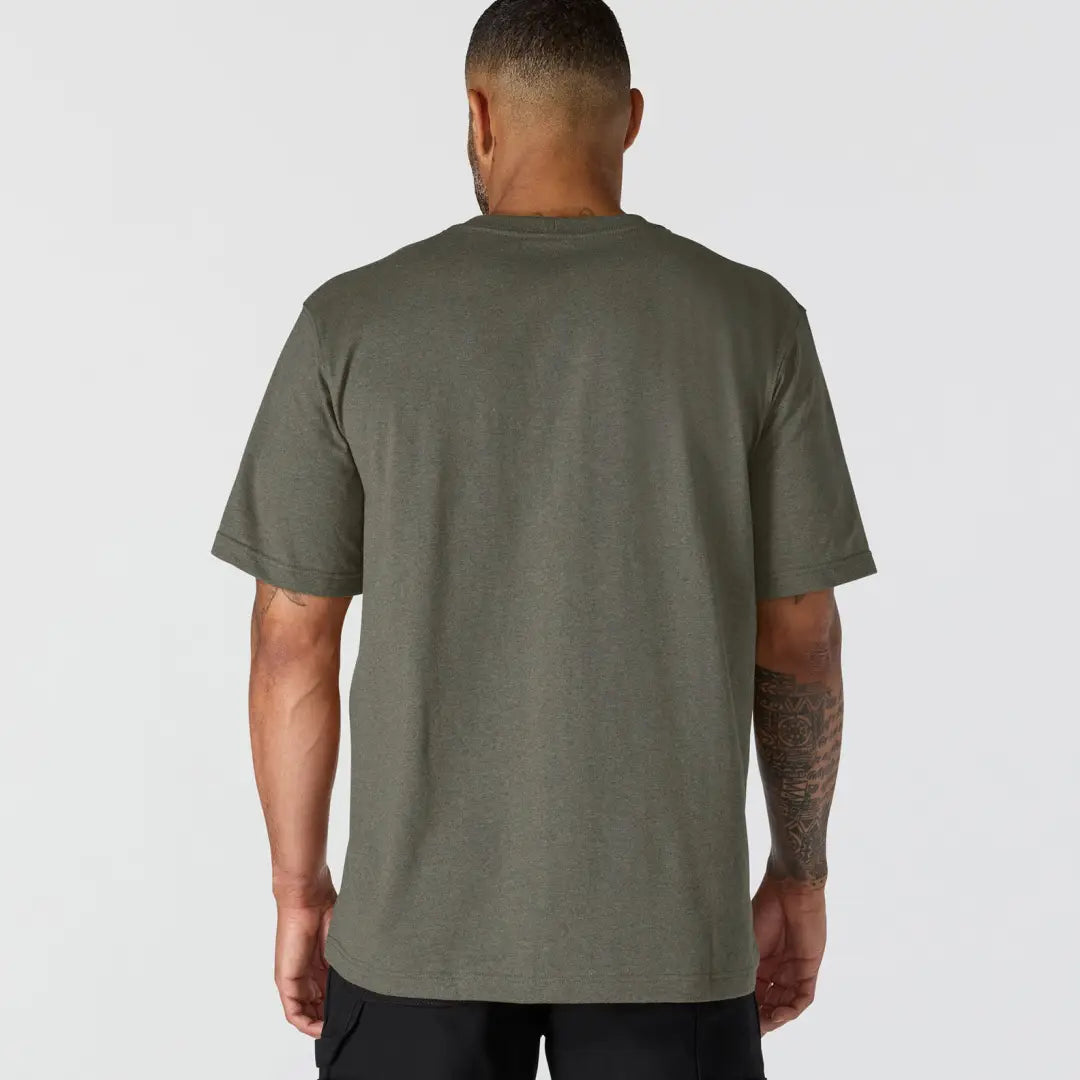 Carhartt Dearborn olive green short-sleeve t-shirt for outdoors hunting