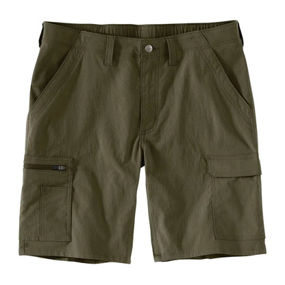 Carhartt Force olive green ripstop cargo shorts with pockets for hunting