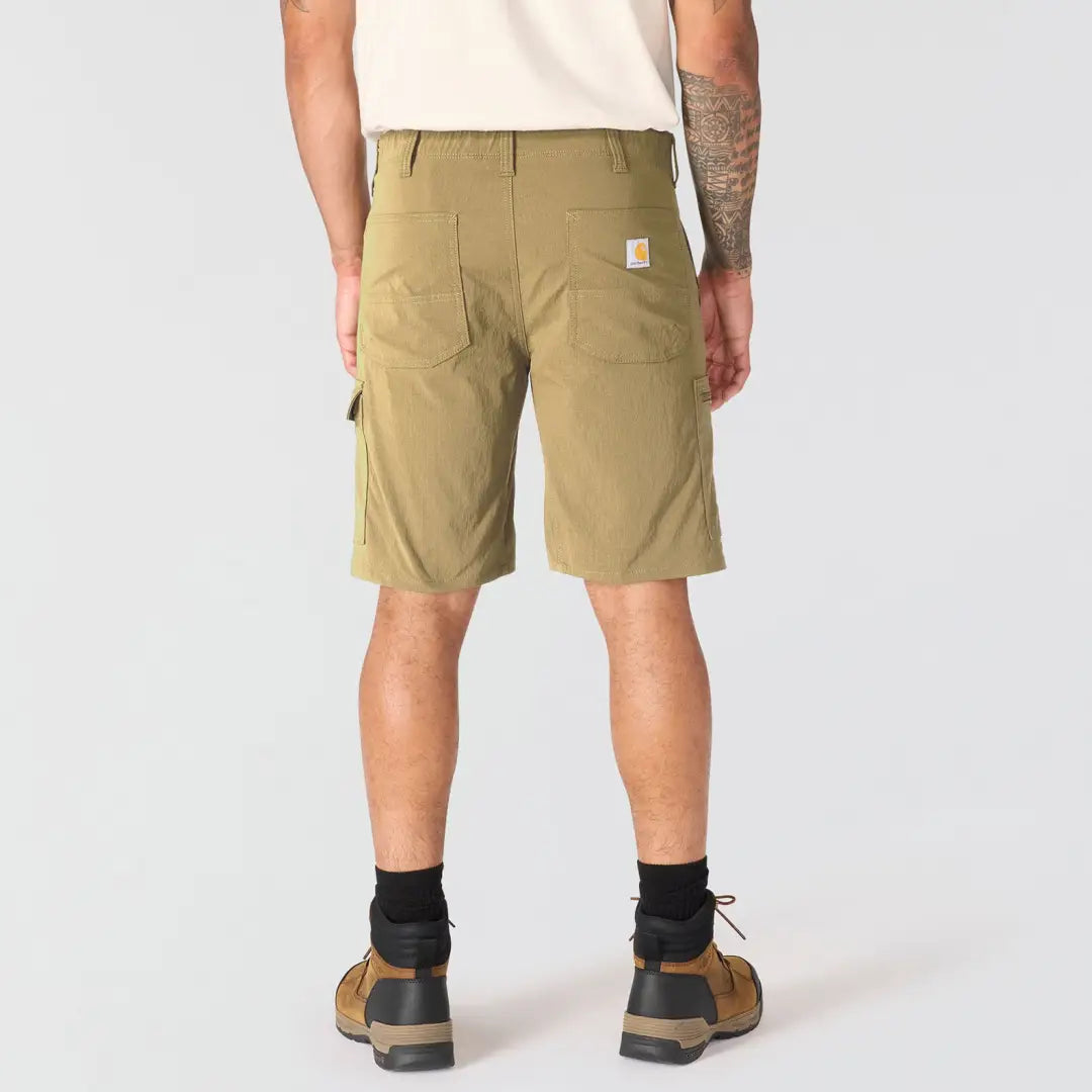 Carhartt Force 10-inch ripstop cargo shorts in khaki for country clothing and hunting