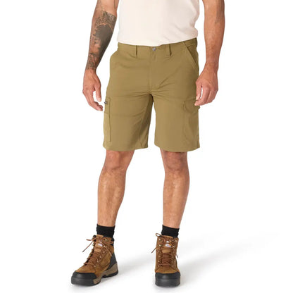Carhartt Force olive green 10-inch ripstop cargo shorts with pockets for hunting