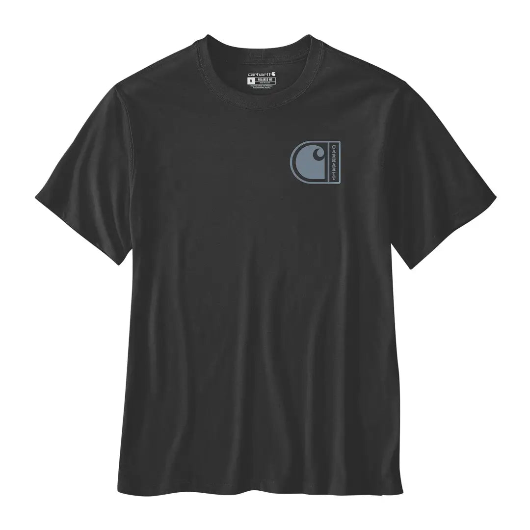 Black Carhartt Graphic Short Sleeve T-Shirt for country clothing and outdoor hunting trips