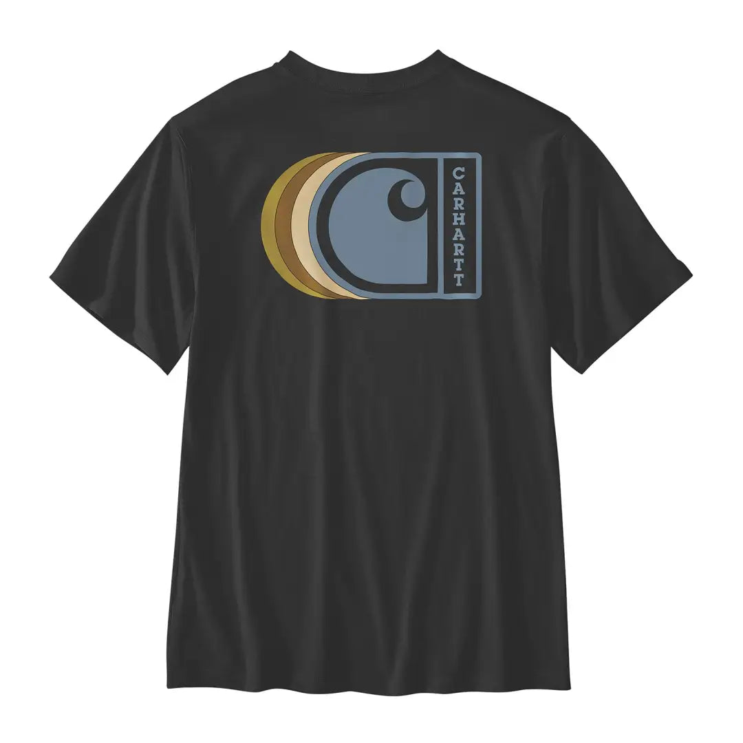 Black Carhartt Graphic Short Sleeve T-Shirt for country clothing and outdoor hunting gear
