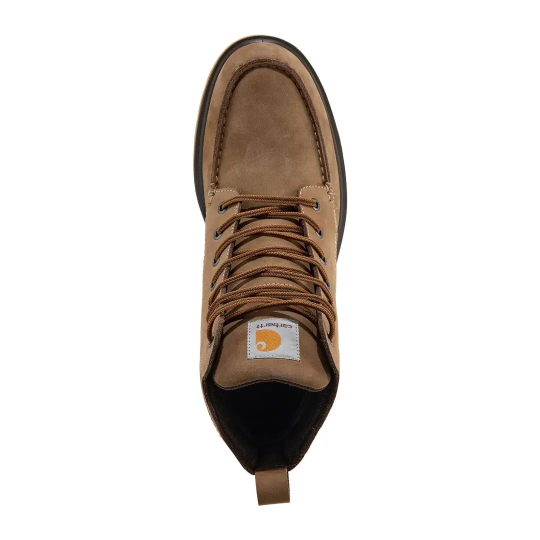 Tan leather work boot from Carhartt Greenfields Rugged Flex collection