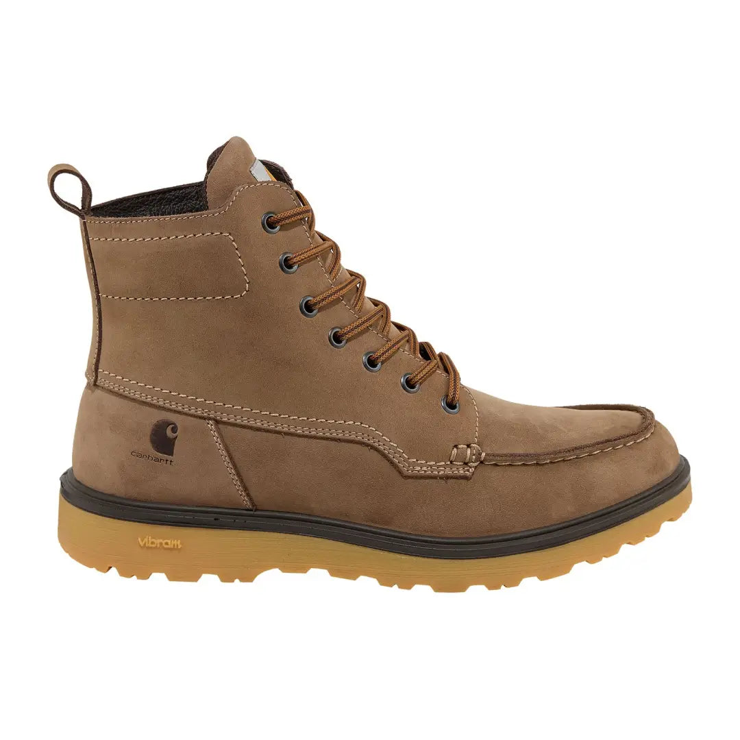 Tan leather work boot from Carhartt Greenfields Rugged Flex collection