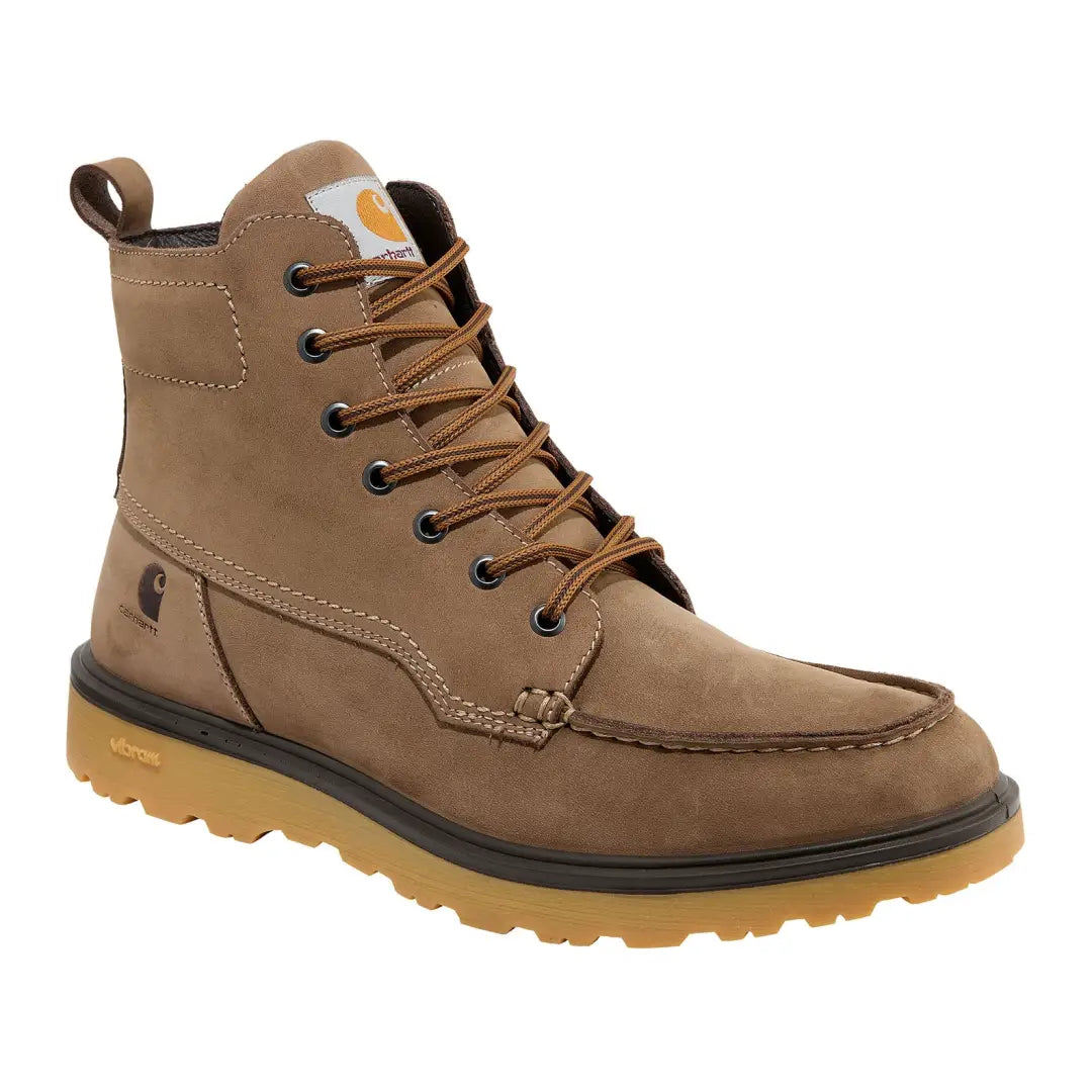 Tan leather work boot from Carhartt Greenfields Rugged Flex collection