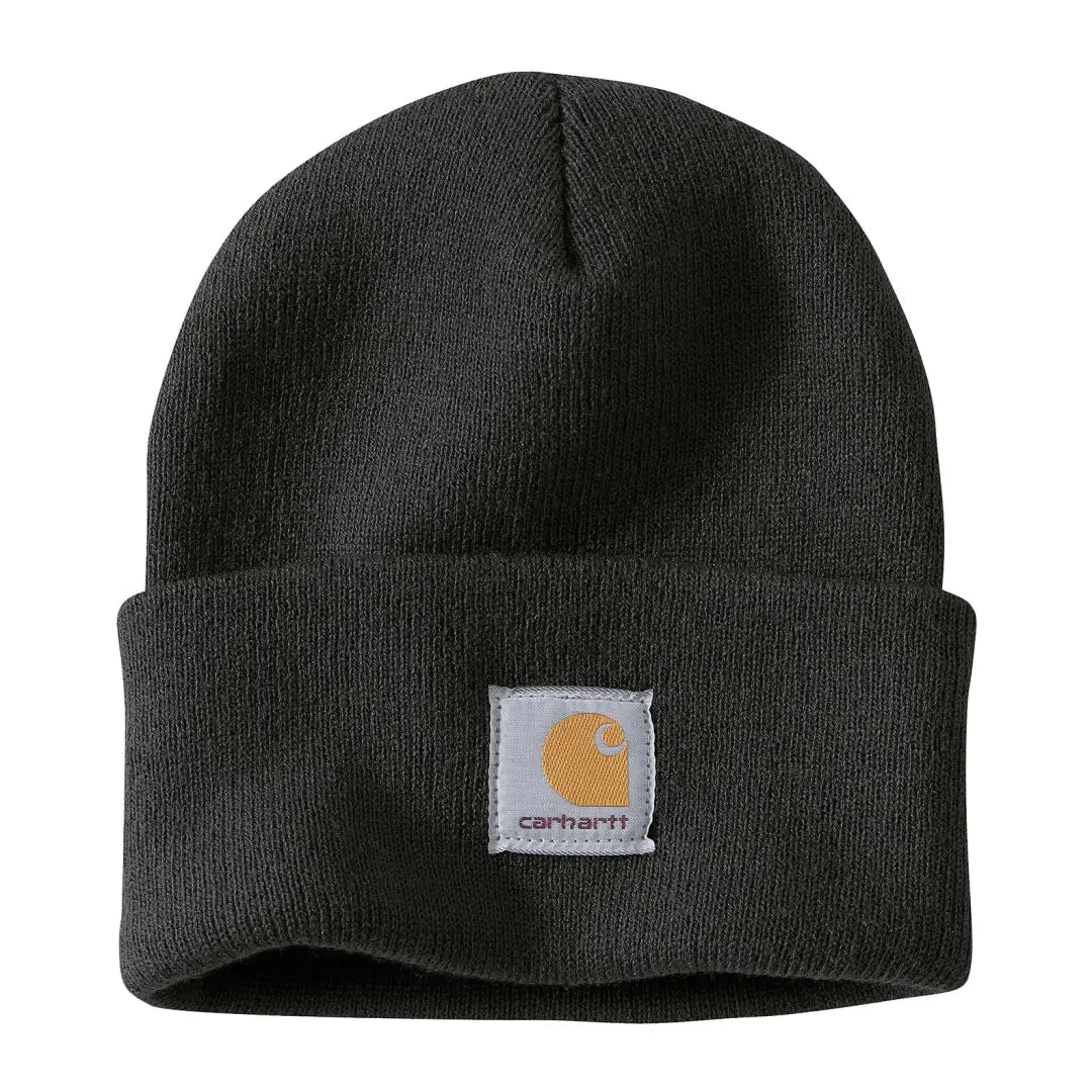Carhartt knitted cuffed beanie with logo for country clothing and outdoors hunting gear
