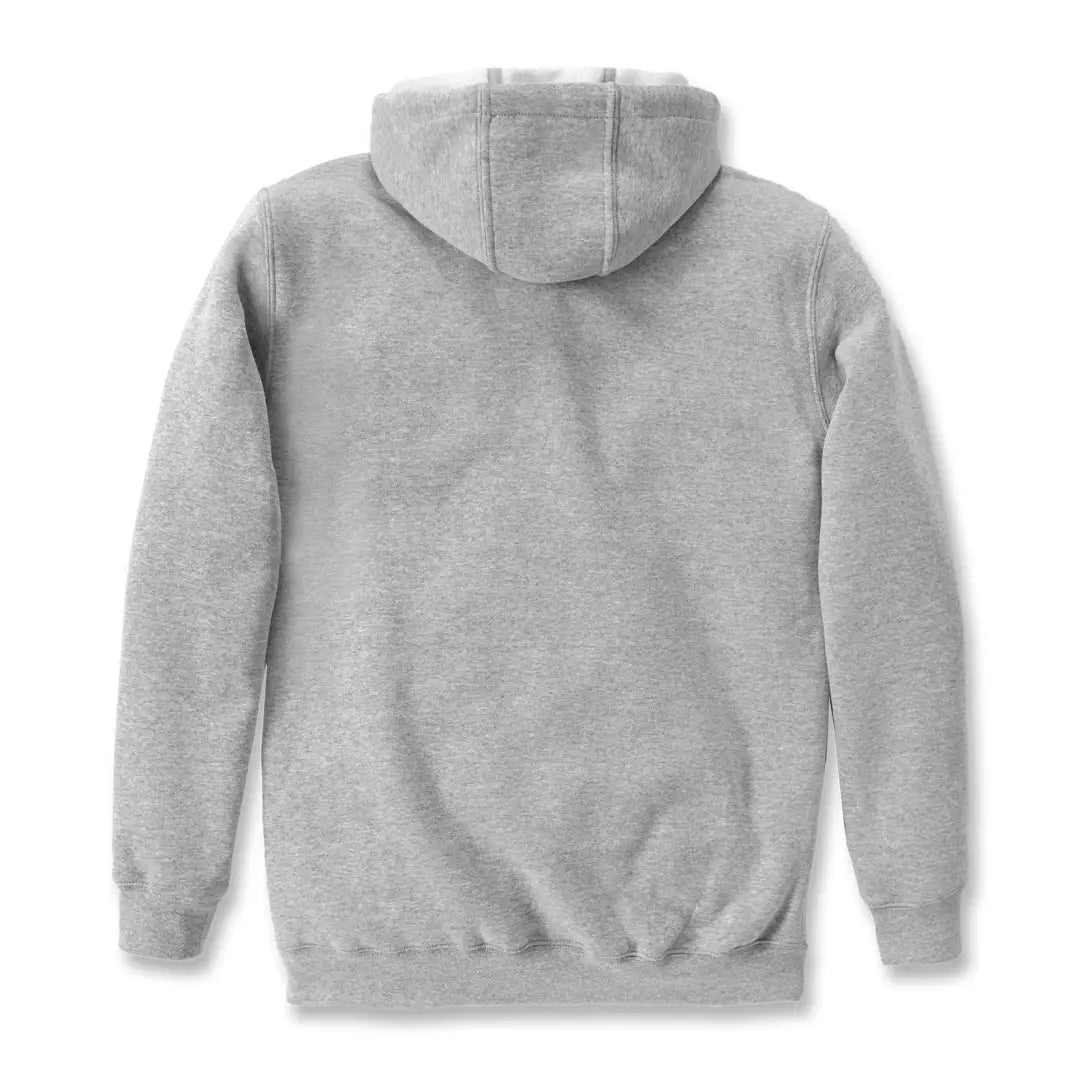 Carhartt Marquette Logo sweatshirt in loose fit heather gray with soft textured fabric, ribbed cuffs and hem