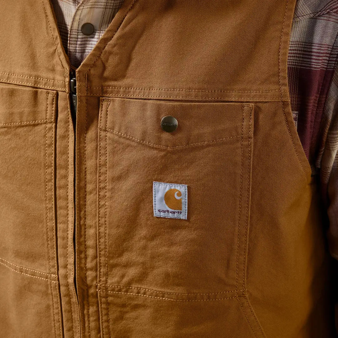 Brown Carhartt Montana Relaxed Fit Duck Vest, perfect country hunting clothing