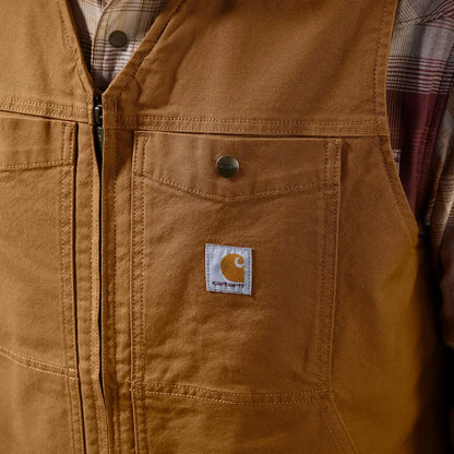 Brown Carhartt Montana Relaxed Fit Duck Vest, perfect country hunting clothing