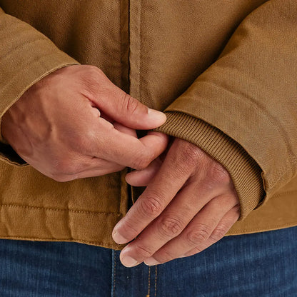 Brown canvas jacket from Carhartt Montana for relaxed fit country clothing and hunting