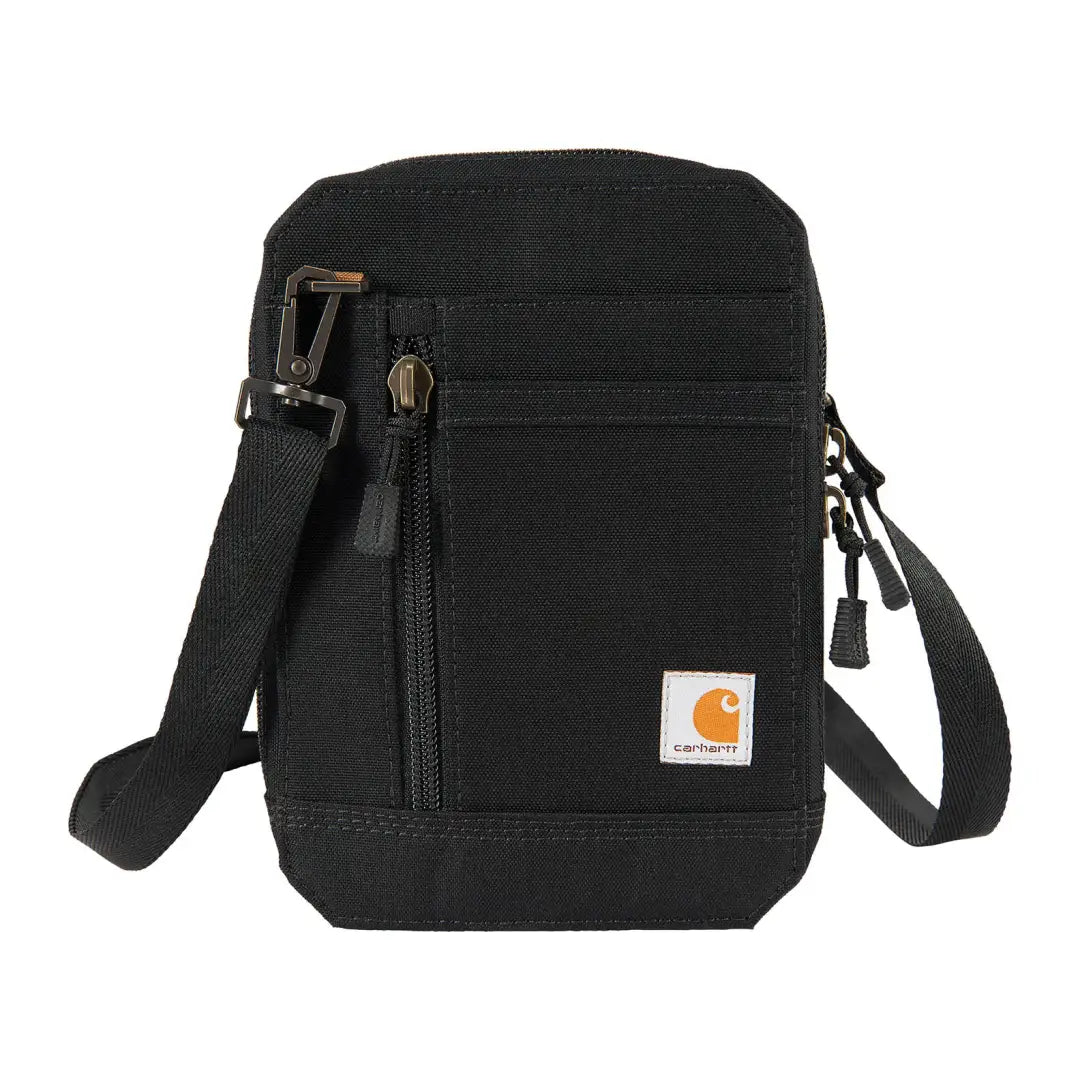 Black canvas crossbody bag from Carhartt Nylon Duck Crossbody Wallet, perfect for country clothing and hunting