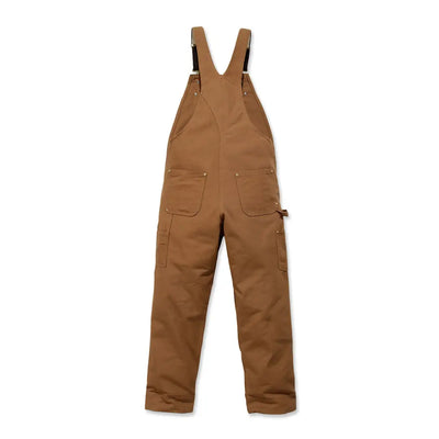 Brown insulated bib overalls perfect for country clothing, hunting, and outdoors
